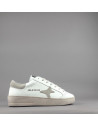 Ama Brand --- Sneakers Uomo Slam Pelle Bianco