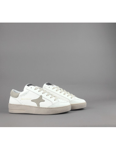 Ama Brand --- Sneakers Uomo Slam Pelle Bianco