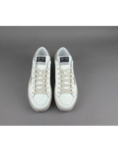 Ama Brand --- Sneakers Uomo Slam Pelle Bianco