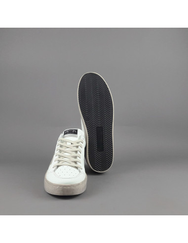 Ama Brand --- Sneakers Uomo Slam Pelle Bianco