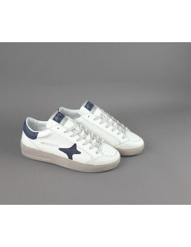 Ama Brand --- Sneakers Uomo Slam Pelle Bianco