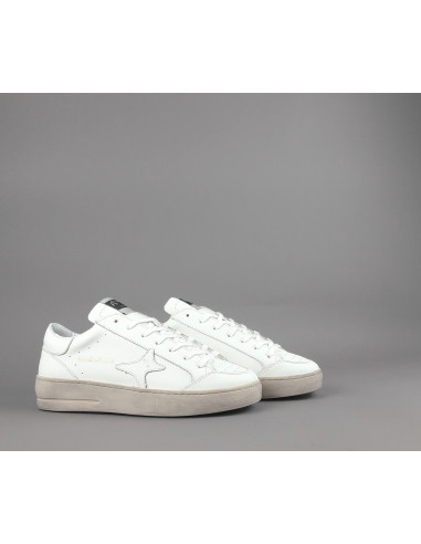 Ama Brand --- Sneakers Uomo Slam Pelle Bianco