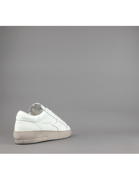 Ama Brand --- Sneakers Uomo Slam Pelle Bianco