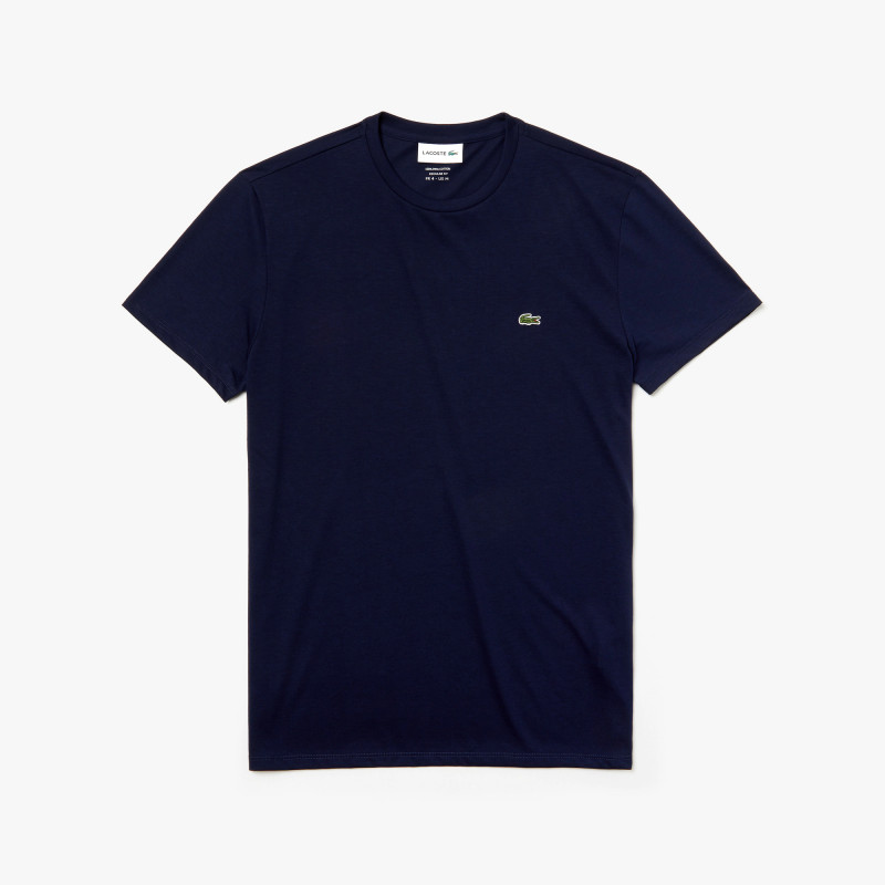 Lacoste --- T-Shirt Cotone Pima Blu Scuro
