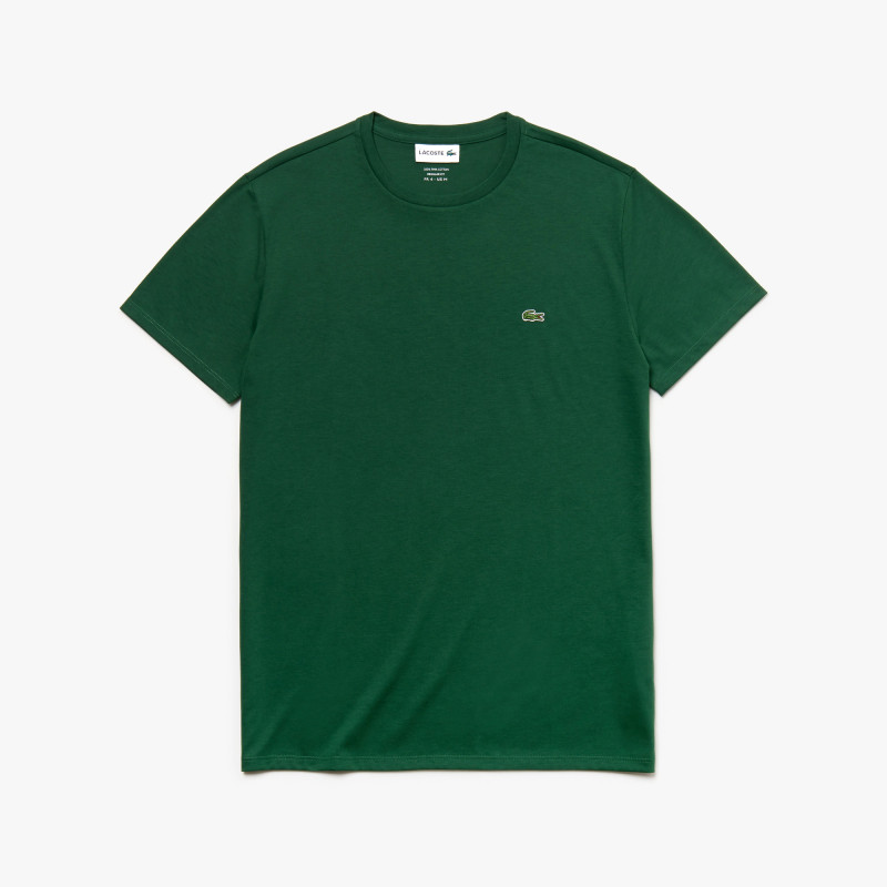 Lacoste --- T-Shirt Cotone Pima Verde Scuro