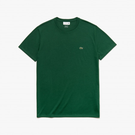 Lacoste --- T-Shirt Cotone Pima Verde Scuro