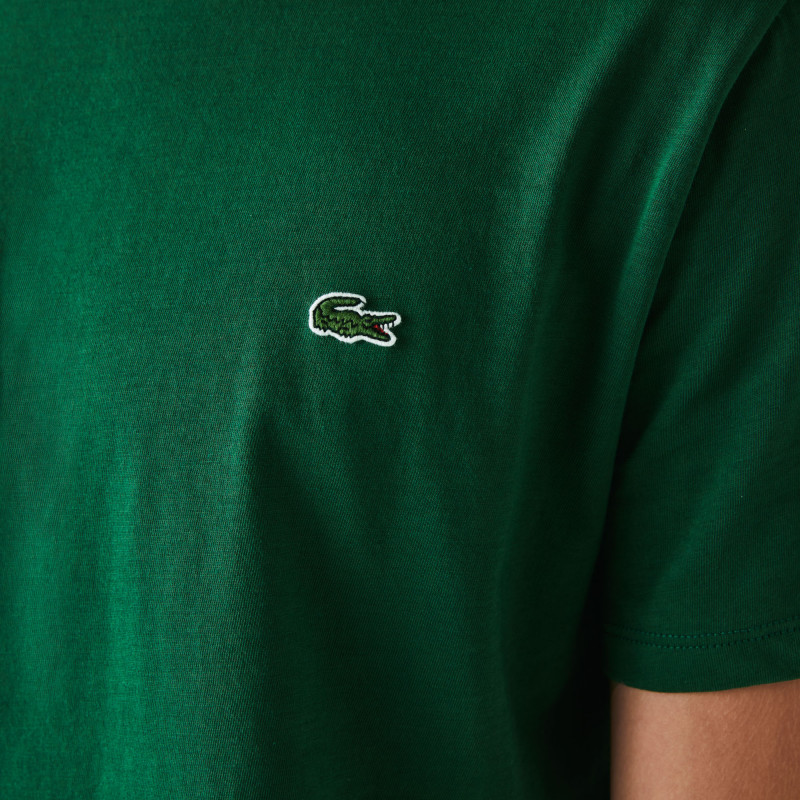 Lacoste --- T-Shirt Cotone Pima Verde Scuro