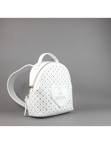 Love Moschino --- Zaino Donna Pu Bianco