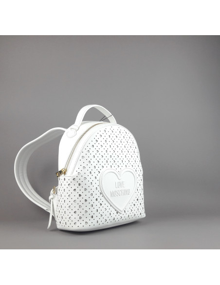 Love Moschino --- Zaino Donna Pu Bianco