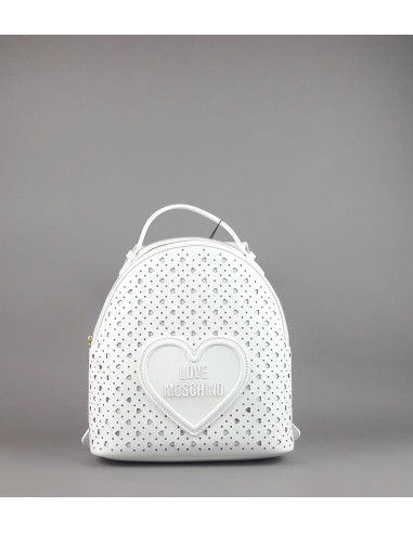 Love Moschino --- Zaino Donna Pu Bianco
