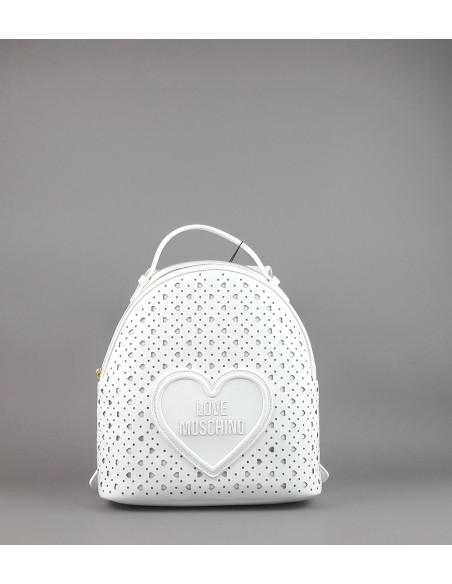Love Moschino --- Zaino Donna Pu Bianco