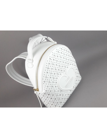 Love Moschino --- Zaino Donna Pu Bianco