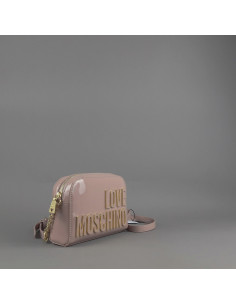 Love Moschino --- Borsa A Spalla Donna Pu Vernice Rosa Polvere