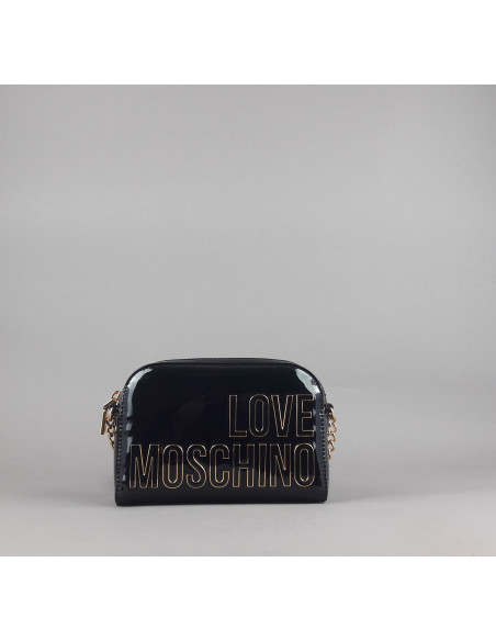 Love Moschino --- Borsa A Spalla Donna Pu Vernice Nero