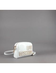 Love Moschino --- Borsa A Spalla Donna Pu Vernice Bianco