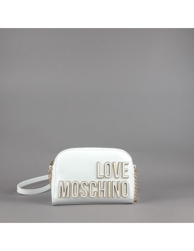 Love Moschino --- Borsa A Spalla Donna Pu Vernice Bianco