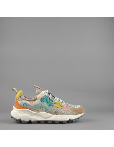 Flower Mountain ---- Yamano 3 Donna Camoscio Tela Multi