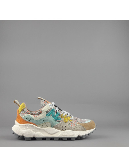 Flower Mountain ---- Yamano 3 Donna Camoscio Tela Multi