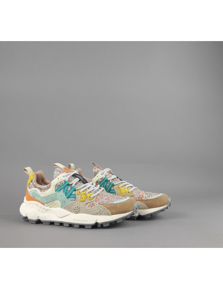 Flower Mountain ---- Yamano 3 Donna Camoscio Tela Multi