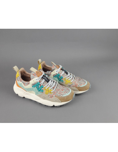 Flower Mountain ---- Yamano 3 Donna Camoscio Tela Multi