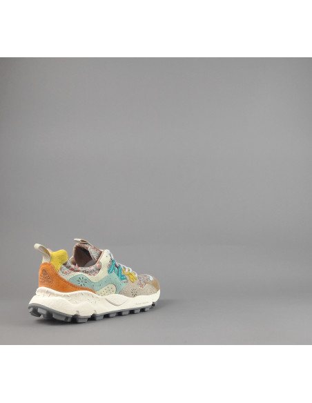 Flower Mountain ---- Yamano 3 Donna Camoscio Tela Multi