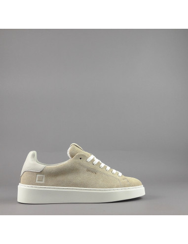D.A.T.E. --- Sneakers Levante Uomo Camoscio Beige