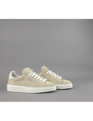 D.A.T.E. --- Sneakers Levante Uomo Camoscio Beige