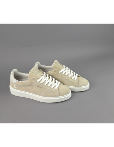D.A.T.E. --- Sneakers Levante Uomo Camoscio Beige