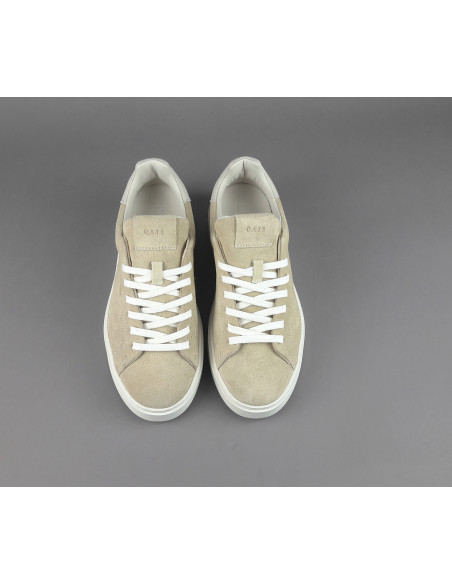 D.A.T.E. --- Sneakers Levante Uomo Camoscio Beige