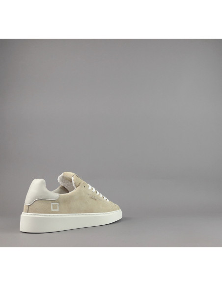 D.A.T.E. --- Sneakers Levante Uomo Camoscio Beige