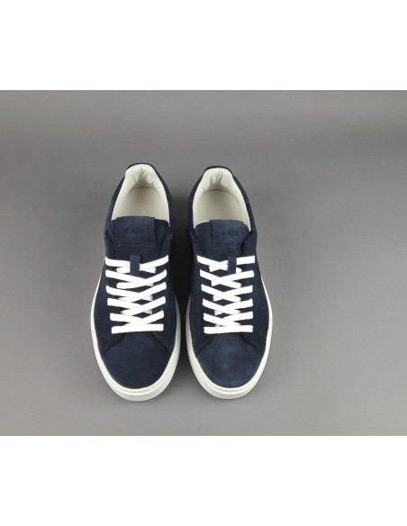 D.A.T.E. --- Sneakers Levante Uomo Camoscio Blu Scuro