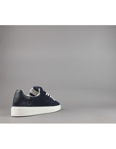 D.A.T.E. --- Sneakers Levante Uomo Camoscio Blu Scuro