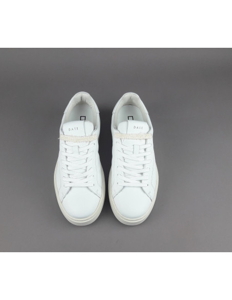 D.A.T.E. --- Sneakers Levante Uomo Pelle Bianco