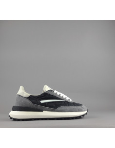 D.A.T.E. --- Sneakers Athleta Uomo Camoscio E Tela Grigio