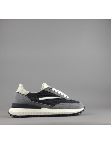 D.A.T.E. --- Sneakers Athleta Uomo Camoscio E Tela Grigio