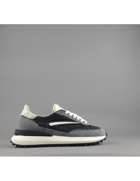 D.A.T.E. --- Sneakers Athleta Uomo Camoscio E Tela Grigio