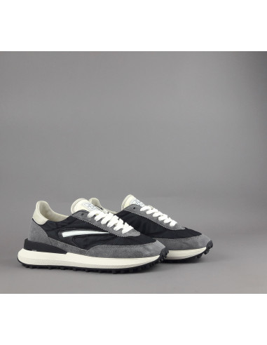 D.A.T.E. --- Sneakers Athleta Uomo Camoscio E Tela Grigio