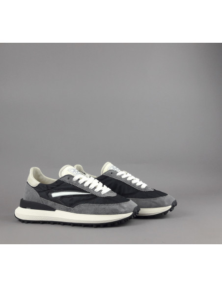 D.A.T.E. --- Sneakers Athleta Uomo Camoscio E Tela Grigio