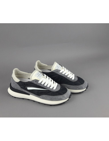 D.A.T.E. --- Sneakers Athleta Uomo Camoscio E Tela Grigio