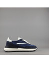D.A.T.E. --- Sneakers Athleta Uomo Camoscio E Tela Blu Scuro