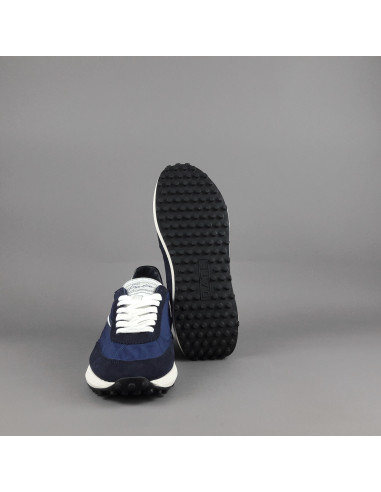 D.A.T.E. --- Sneakers Athleta Uomo Camoscio E Tela Blu Scuro