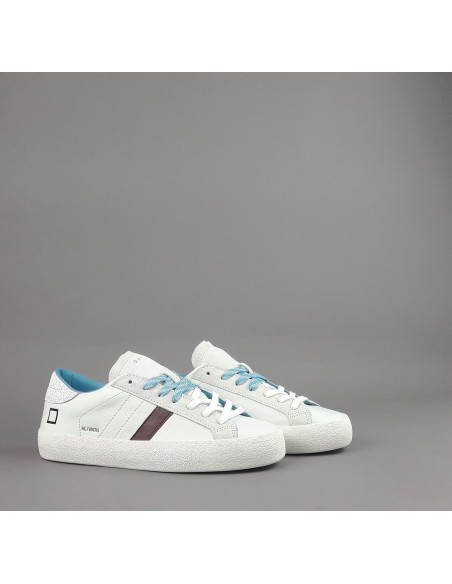D.A.T.E. --- Sneakers Hill Low Vint Uomo Pelle Bianco