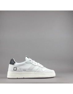 D.A.T.E. --- Sneakers Court Uomo Pelle Camoscio Bianco