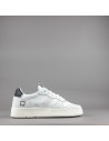D.A.T.E. --- Sneakers Court Uomo Pelle Camoscio Bianco