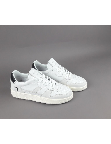 D.A.T.E. --- Sneakers Court Uomo Pelle Camoscio Bianco