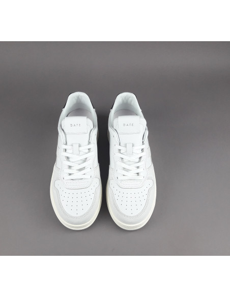 D.A.T.E. --- Sneakers Court Uomo Pelle Camoscio Bianco