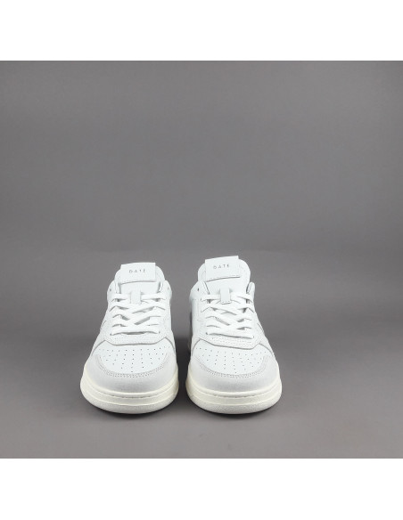D.A.T.E. --- Sneakers Court Uomo Pelle Camoscio Bianco