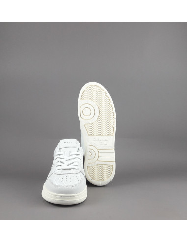 D.A.T.E. --- Sneakers Court Uomo Pelle Camoscio Bianco