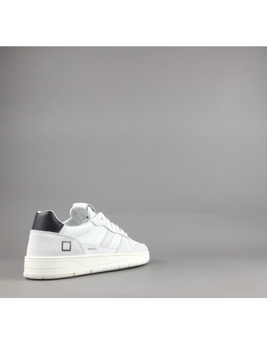 D.A.T.E. --- Sneakers Court Uomo Pelle Camoscio Bianco