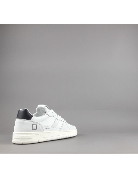 D.A.T.E. --- Sneakers Court Uomo Pelle Camoscio Bianco